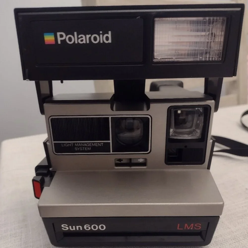 Vintage Polaroid Sun 600 LMS Instant Camera untested as is